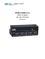 Preview for 1 page of VPI VOPEX-HD4K-4-LC User Manual