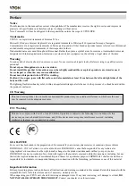 Preview for 2 page of Vpon VP-404 User Manual