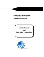 Preview for 1 page of VProtect VPTZ500 User'S Manual And Operating Instructions