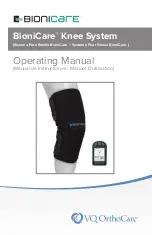 VQ OrthoCare BIONICARE KNEE SYSTEM Operating Manual предпросмотр