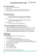 Preview for 4 page of VR Expert Oculus Quest 64 GB Quick Start Manual