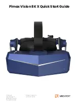 VR Expert Pimax Vision 8K X Quick Start Manual предпросмотр