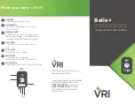 Предварительный просмотр 1 страницы VRI Belle+ Instructions