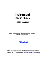 VRinsight Instrument RadioStack User Manual preview