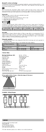 Preview for 2 page of VS LIGHTING SOLUTIONS Blu2Light MultiSensor XXL Quick Start Manual