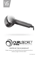 Предварительный просмотр 1 страницы VS Sassoon CURL SECRET OPTIMUM VSC1600A Instruction Booklet