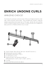 Preview for 7 page of VS Sassoon Enrich Undone Curls Instruction Booklet