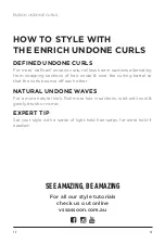 Preview for 12 page of VS Sassoon Enrich Undone Curls Instruction Booklet