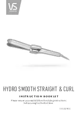 VS Sassoon HYDRO SMOOTH STRAIGHT & CURL VSS3290A Instruction Booklet preview