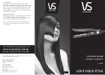 Preview for 2 page of VS Sassoon i-Straight Instruction Booklet