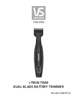 VS Sassoon i-Twin Trim VSM155A Instructions For Use Manual preview