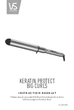 VS Sassoon KERATIN PROTECT BIG CURLS Instruction Booklet preview