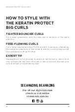 Preview for 12 page of VS Sassoon KERATIN PROTECT BIG CURLS Instruction Booklet