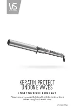 Preview for 1 page of VS Sassoon KERATIN PROTECT UNDONE WAVES Instruction Booklet