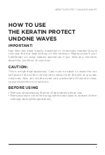 Preview for 9 page of VS Sassoon KERATIN PROTECT UNDONE WAVES Instruction Booklet