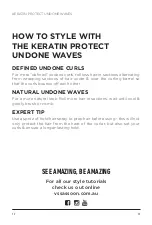 Preview for 12 page of VS Sassoon KERATIN PROTECT UNDONE WAVES Instruction Booklet