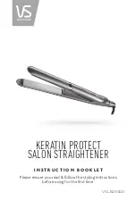 Preview for 1 page of VS Sassoon KERATIN PROTECT VSLE2540A Instruction Booklet