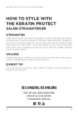 Preview for 12 page of VS Sassoon KERATIN PROTECT VSLE2540A Instruction Booklet