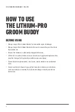 Предварительный просмотр 6 страницы VS Sassoon LITHIUM-PRO GROOM BUDDY VSM7420A Tool Tips