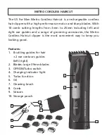 Preview for 4 page of VS Sassoon Metro Cordless HairCut VS704A Manual