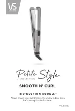 Preview for 1 page of VS Sassoon Petite Style COLLECTION SMOOTH N' CURL Instruction Booklet