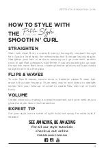 Preview for 13 page of VS Sassoon Petite Style COLLECTION SMOOTH N' CURL Instruction Booklet