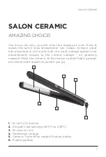 Preview for 7 page of VS Sassoon SALON CERAMIC VSS2514A Instruction Booklet