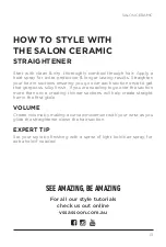 Preview for 13 page of VS Sassoon SALON CERAMIC VSS2514A Instruction Booklet