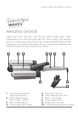 Предварительный просмотр 7 страницы VS Sassoon SHINE LUSTRE WONDERFUL WAVES Instruction Booklet