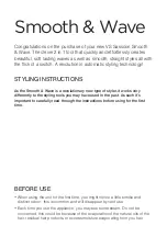 Preview for 2 page of VS Sassoon Smooth & Wave VSP2662A User Manual