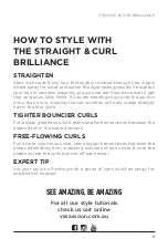 Preview for 13 page of VS Sassoon STRAIGHT & CURL BRILLIANCE VSS481A Instruction Booklet