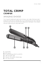 Предварительный просмотр 7 страницы VS Sassoon TOTAL CRIMP Instruction Booklet