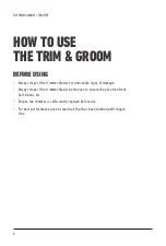 Preview for 8 page of VS Sassoon Trim & Groom VSM856A Tool Tips