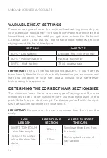 Preview for 16 page of VS Sassoon Unbound VSC510UA Instruction Booklet