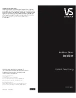 Preview for 1 page of VS Sassoon VSCD16HA Instruction Booklet