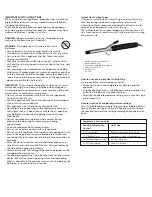 Preview for 2 page of VS Sassoon VSCD16HA Instruction Booklet