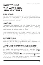 Preview for 9 page of VS Sassoon VSS992A Instruction Booklet