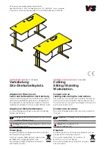 Preview for 1 page of VS Cabling Sitting/Standing Workstation Assembly Instructions Manual