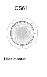 Предварительный просмотр 1 страницы VT CS61 User Manual