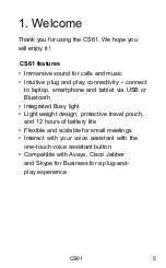 Предварительный просмотр 5 страницы VT CS61 User Manual