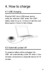 Предварительный просмотр 9 страницы VT CS61 User Manual