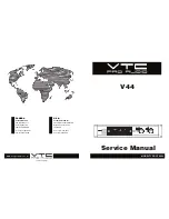 Preview for 1 page of VTC Pro Audio V44 Service Manual