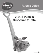 VTech Baby 2-in-1 Push & Discover Turtle Parents' Manual предпросмотр