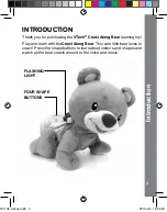 Preview for 3 page of VTech Baby Crawl Along Bear User Manual