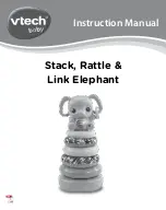 VTech Baby Stack, Rattle & Link Elephant Instruction Manual preview