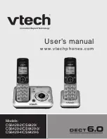 Preview for 1 page of VTech 2 Handset DECT 6.0 Expandable Cordless Telephone with Answering System & Handset Speakerphone User Manual