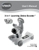 VTech 3-in-1 Learning Zebra Scooter User Manual preview