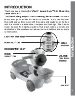 Preview for 3 page of VTech 3-in-1 Learning Zebra Scooter User Manual