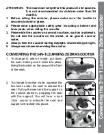 Preview for 8 page of VTech 3-in-1 Learning Zebra Scooter User Manual