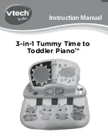 Preview for 1 page of VTech 3-in-1 Tummy Time to Toddler Piano Instruction Manual